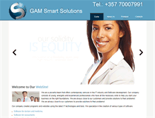 Tablet Screenshot of gamsmartsolutions.com